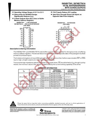 SN74BCT541AN datasheet  